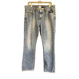 Calvin Klein Jeans Women's 35x30 Blue Light Wash 90s Style Low Rise Straight Leg